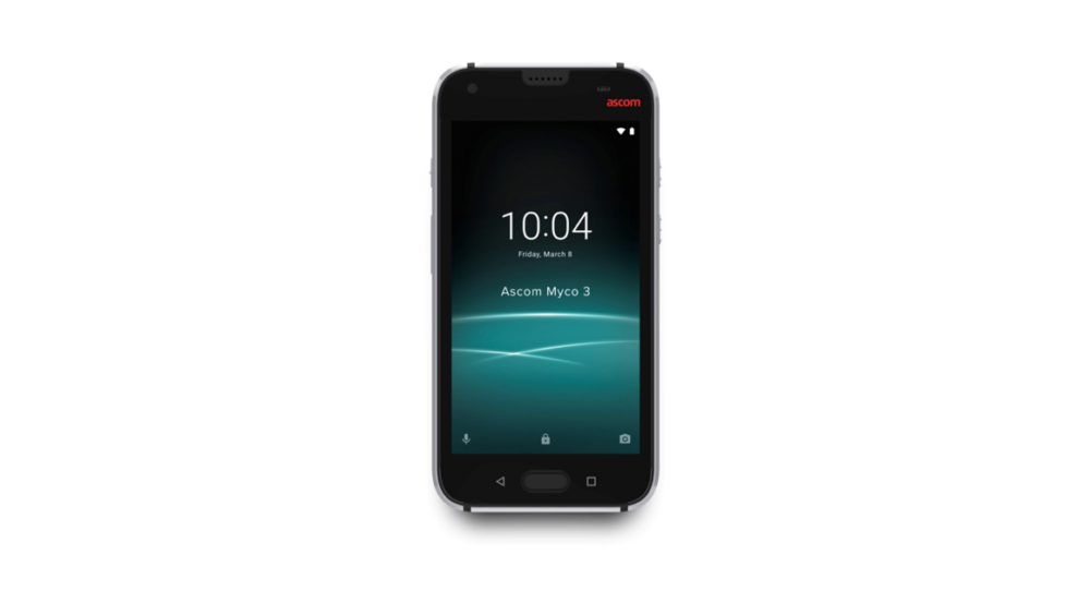 De Myco 3 is een robuuste en professionele Android Enterprise Recommended smartphone die werkt op DECT-, VoWiFi- en mobiele netwerken. De toestellen zijn waterdicht en duurzaam en worden veelal gebruikt als alarmtoestel in de gezondheidssector.
